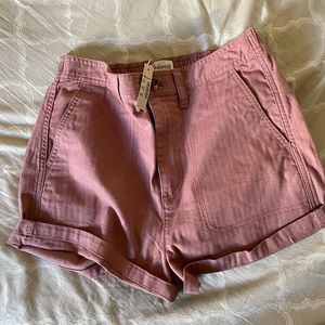 NWT Madewell Camp Shorts in Faded Rosebud